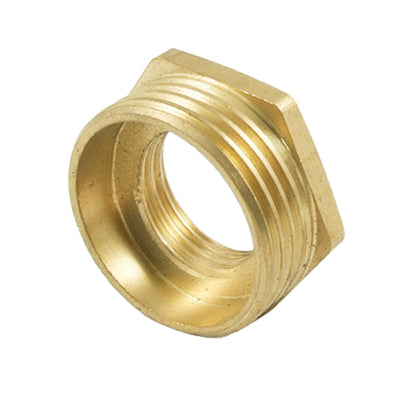Harfington 1PT Male to 1/2PT Female Brass Hex Bushing Pipe Reducer Connector Fitting