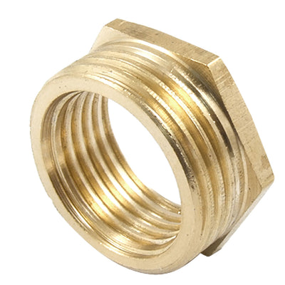 Harfington 3/4PT Male to 1/2PT Female Thread Hex Bushing Piping Connector Adapter