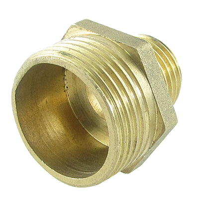 Harfington G 1" x G 1/2" Male Thread Brass Reducing Nipple Adapter Connector for Pneumatic Air Pipe
