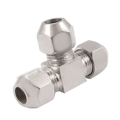 Harfington 6mm 15/64" Air Hose Pneumatic Tee Union Coupler Compression Fittings