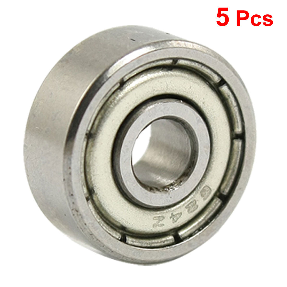 Harfington 624ZZ 4×13×5mm Metal Shielded Deep Groove Ball Bearings 5pcs