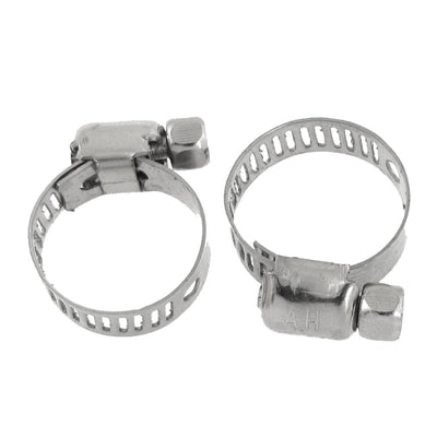 Harfington 5pcs 5/16" Width Adjustable Water Pipe Hose Clamp 12-20mm