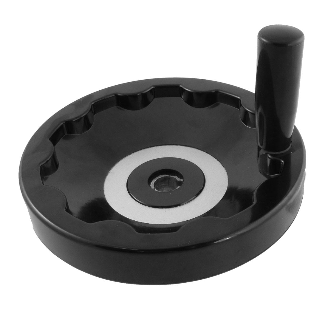 Harfington 18mm x 200mm Hand Wheel Black W Folding Revolving Handle