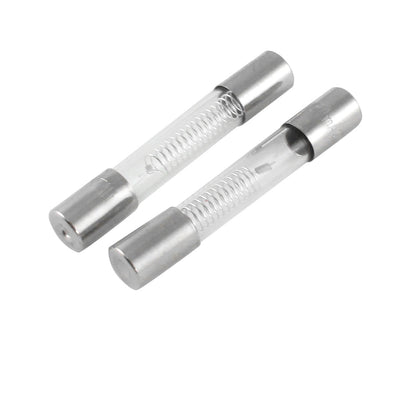 Harfington 2×0.65A 5KV 6mm×40mm Axial Glass Fuse Tubes for Microwave Oven