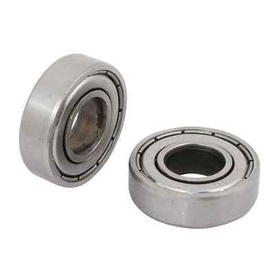 Harfington 5pcs 12mm×28mm×8mm 6001ZZ Shielded Deep Groove Radial Ball Bearing