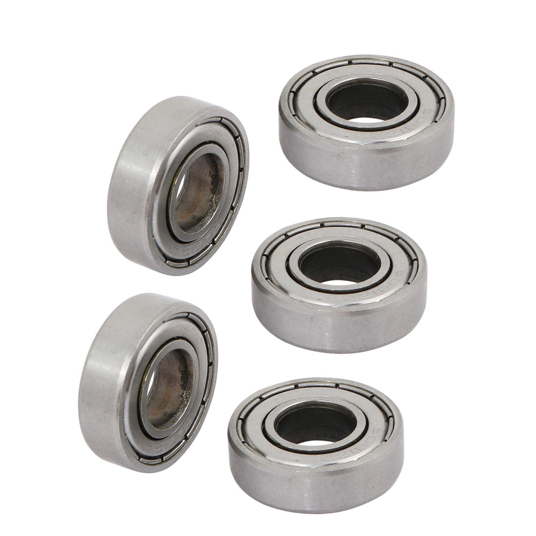 Harfington 5pcs 12mm×28mm×8mm 6001ZZ Shielded Deep Groove Radial Ball Bearing