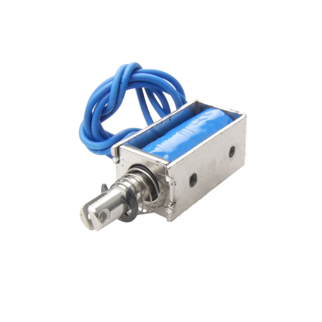 Harfington 0.3A DC 24V 10mm 5N Open Frame Linear Pull Type Electromagnet Solenoid