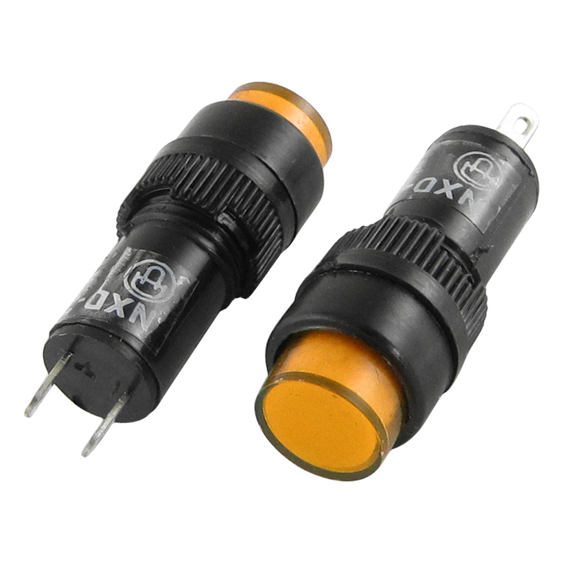 Harfington Yellow DC 24V 12mm Indicator Light Signal Lamp (Bag of 10)