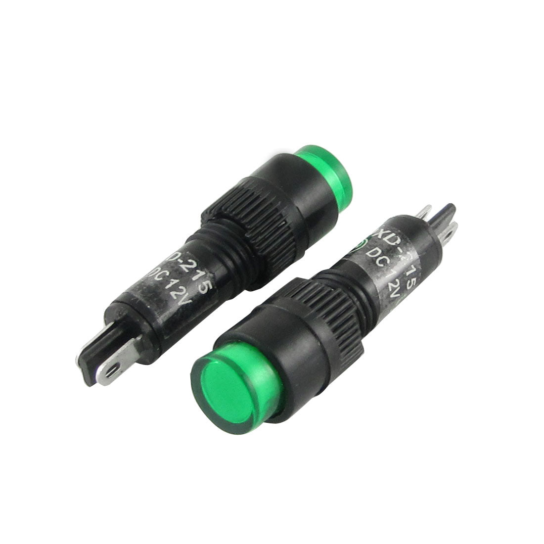 Harfington 10pcs Green Neon Indicator Pilot Signal Light Lamp 8mm DC 12V