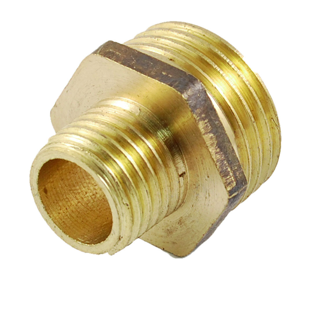 Harfington 1/2" PT to 1/4" PT Male Thread Brass Pipe Fitting Coupling