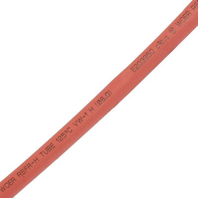 Harfington 4m 13.1ft 6mm 15/64" Dia. Heat Shrink Tubing Tube Red