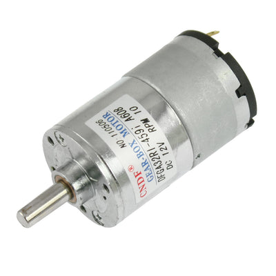 Harfington DC 12V 50mA 10RPM 8.26Kg-cm High Torque Permanent Magnetic DC Gear Motor