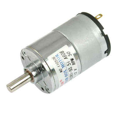 Harfington DC 12V 50mA 50RPM 2.3Kg-cm High Torque Permanent Magnetic DC Gear Motor