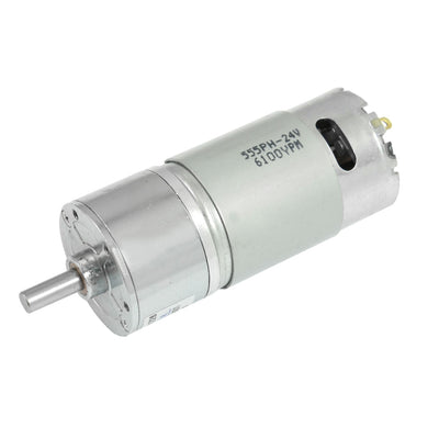 Harfington 0.32kg.cm Torque 37mm Dia Permanent Magnetic Gear Motor 400 RPM 150mA 24V DC