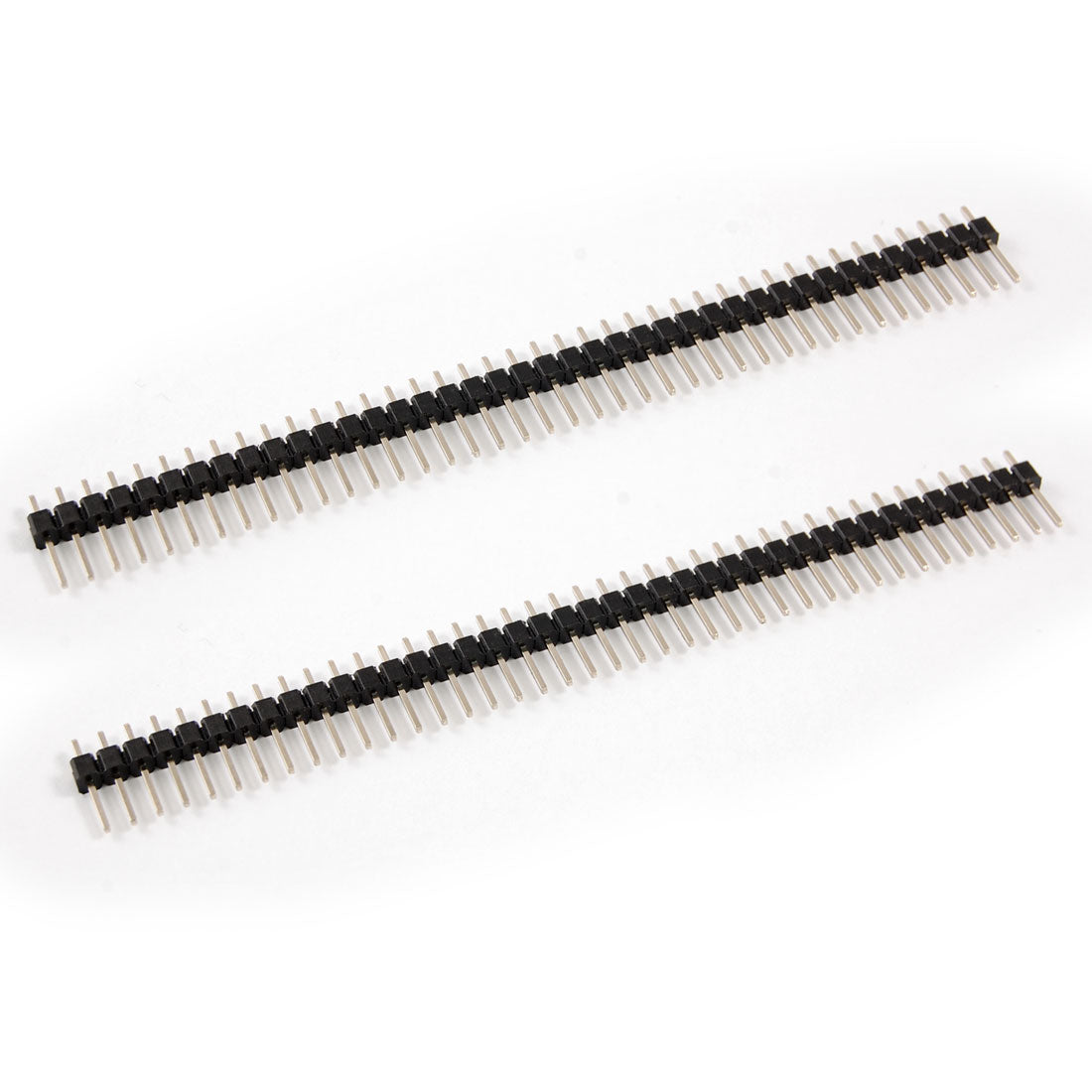 Harfington 2pcs 1x40 Pin 2.54mm Pitch Single Row Pin Header Strip