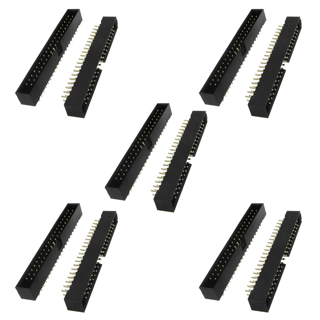 Harfington 10pcs 2x20 Pin 2.0mm Pitch Double Row IDC Pin Headers