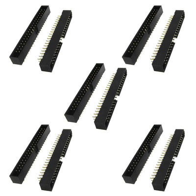 Harfington 10pcs 2x20 Pin 2.0mm Pitch Double Row IDC Pin Headers