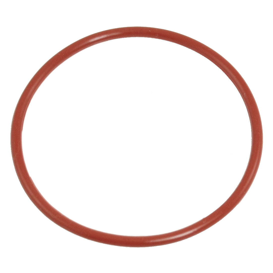 Harfington 66mm×72mm×3mm Brick Red Industrial Silicone O Ring Seal Gasket