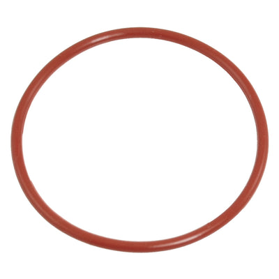 Harfington 66mm×72mm×3mm Brick Red Industrial Silicone O Ring Seal Gasket