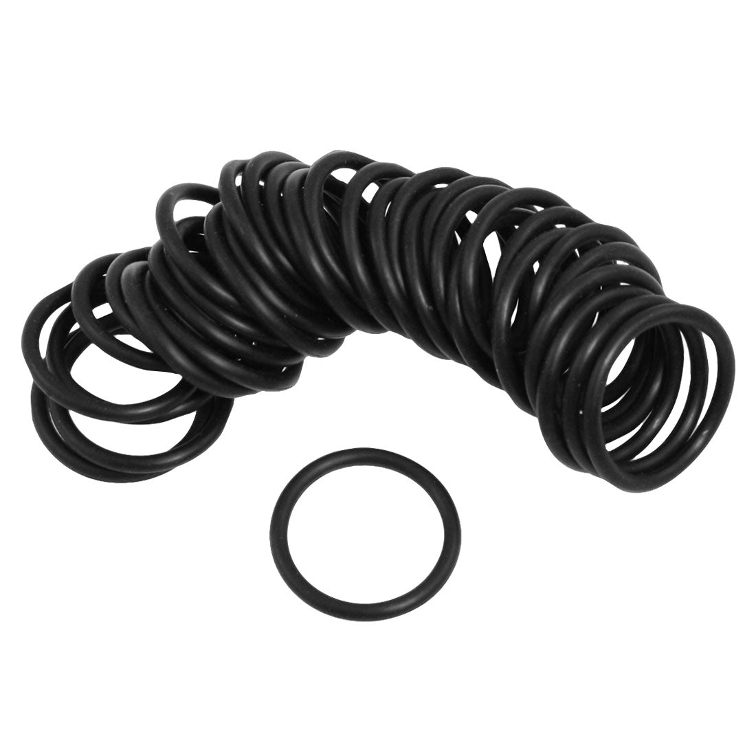 Harfington 50pcs Mechanical Nitrile Rubber O Ring Oil Seal Gaskets 32mm×3mm