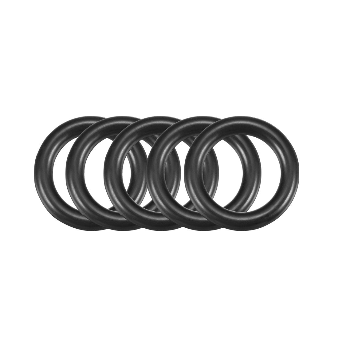 uxcell Uxcell 50 Pcs Nitrile Rubber O Ring NBR Oil Sealing Gaskets 19mm x 3mm