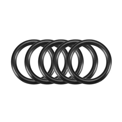Harfington Nitrile Rubber O-Rings Metric Buna-N Sealing Gasket Black Pack of 50