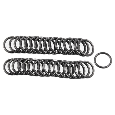 Harfington 50x NBR 21mm×2.5mm Hole Sealing O Rings Gaskets Washers