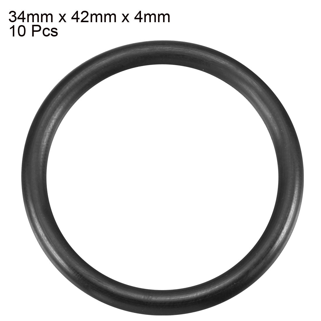 uxcell Uxcell 10 Pcs 34mm x 42mm x 4mm Flexible Nitrile Rubber O Rings Grommets Washers