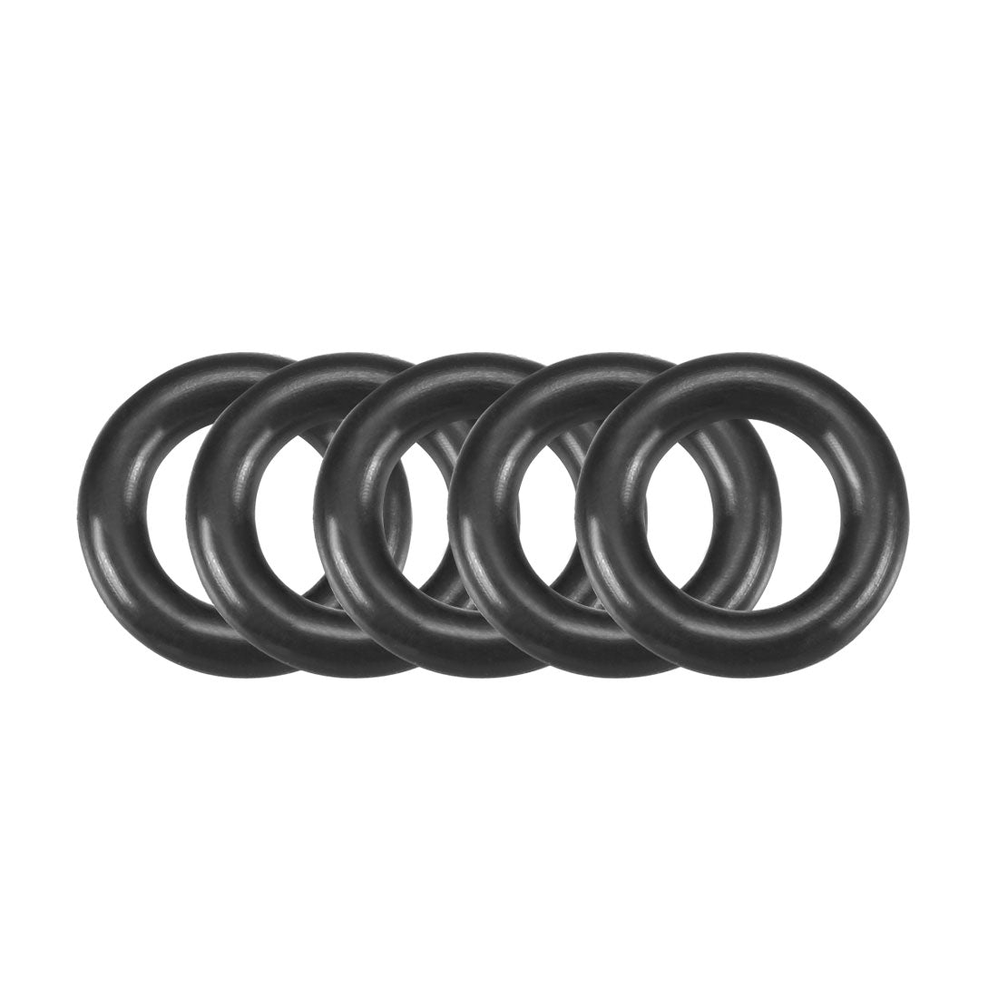 uxcell 50 Pcs 17mm x 3.5mm NBR Nitrile Rubber O Ring Sealing Gaskets Black