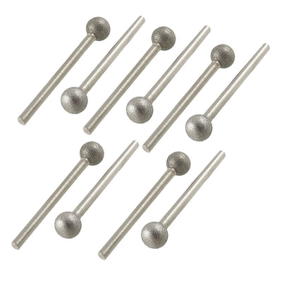 Harfington 8mm Dia Round Ball Head Diamond Mounted Points 10pcs