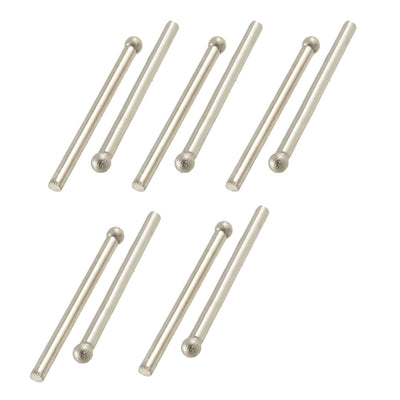 Harfington 4mm Dia Spherical Head Diamond Mounted Points Grinding 10pcs