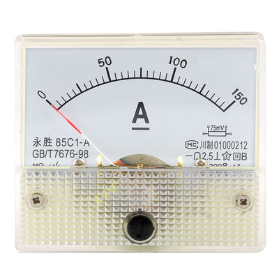 Harfington DC 0-150A Rectangle Analog Panel Current Meter Ammeter Gauge