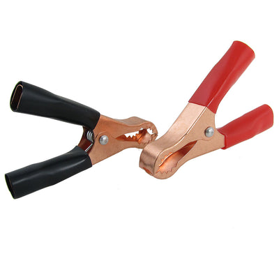 Harfington 2×Copper Plated Car 50A Battery Test Clip Alligator Clamp 80mm