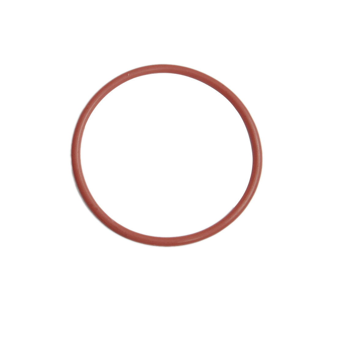 Harfington 10pcs 48mm Outside Dia. 2.5mm Thickness Dark Red Silicone O Ring Oil Seals