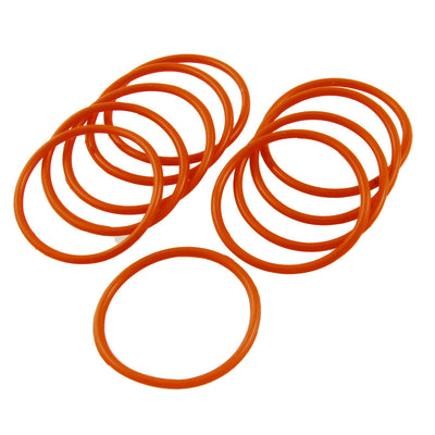 Harfington 10pcs Filter Housing Silicone O Ring Seal Sealing Washers 42x37x2.5mm