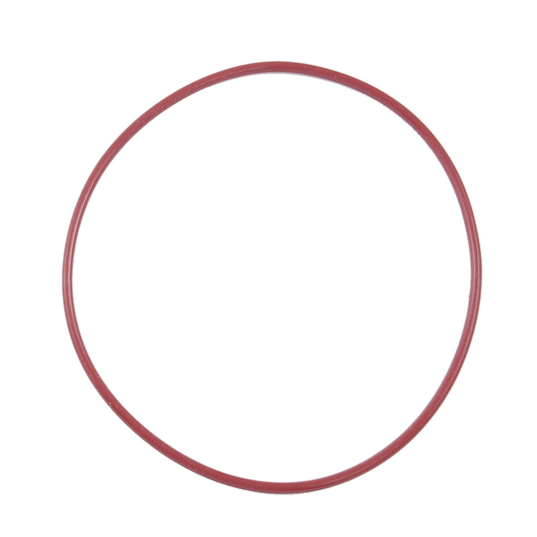 Harfington 10pcs 70mm OD 2mm Thickness Dark Red Silicone O Rings Oil Seals Gasket