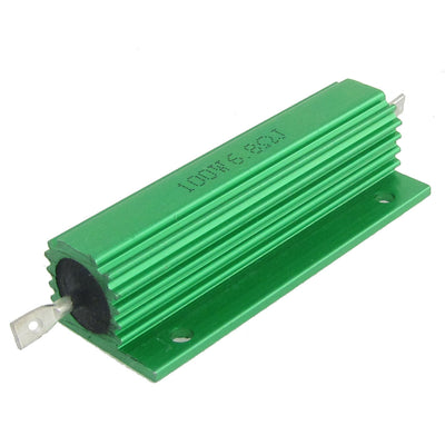 uxcell Uxcell 2 Pcs Chassis Mounted Green Aluminum Clad Wirewound Resistors 100W 6.8 Ohm 5%