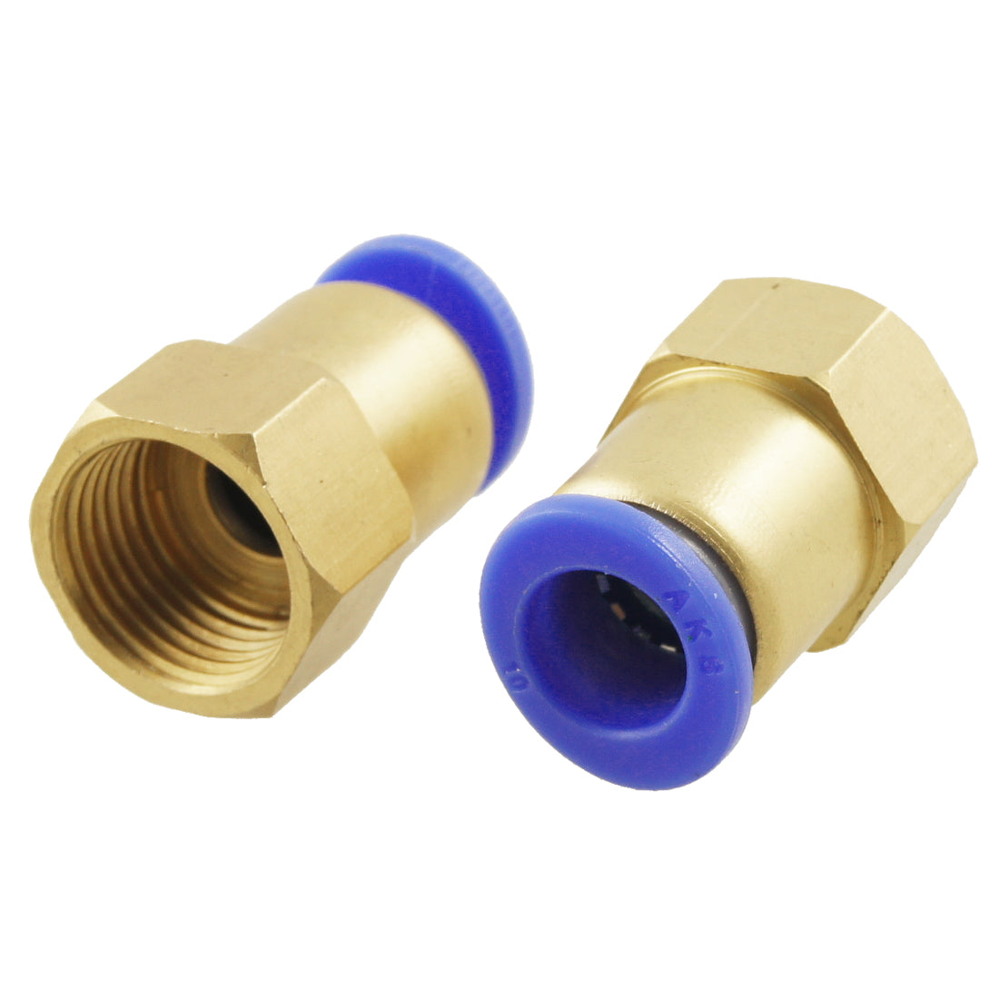 Harfington 2pcs Female Threaded 15m×10mm Pneumatic Fitting Connectors