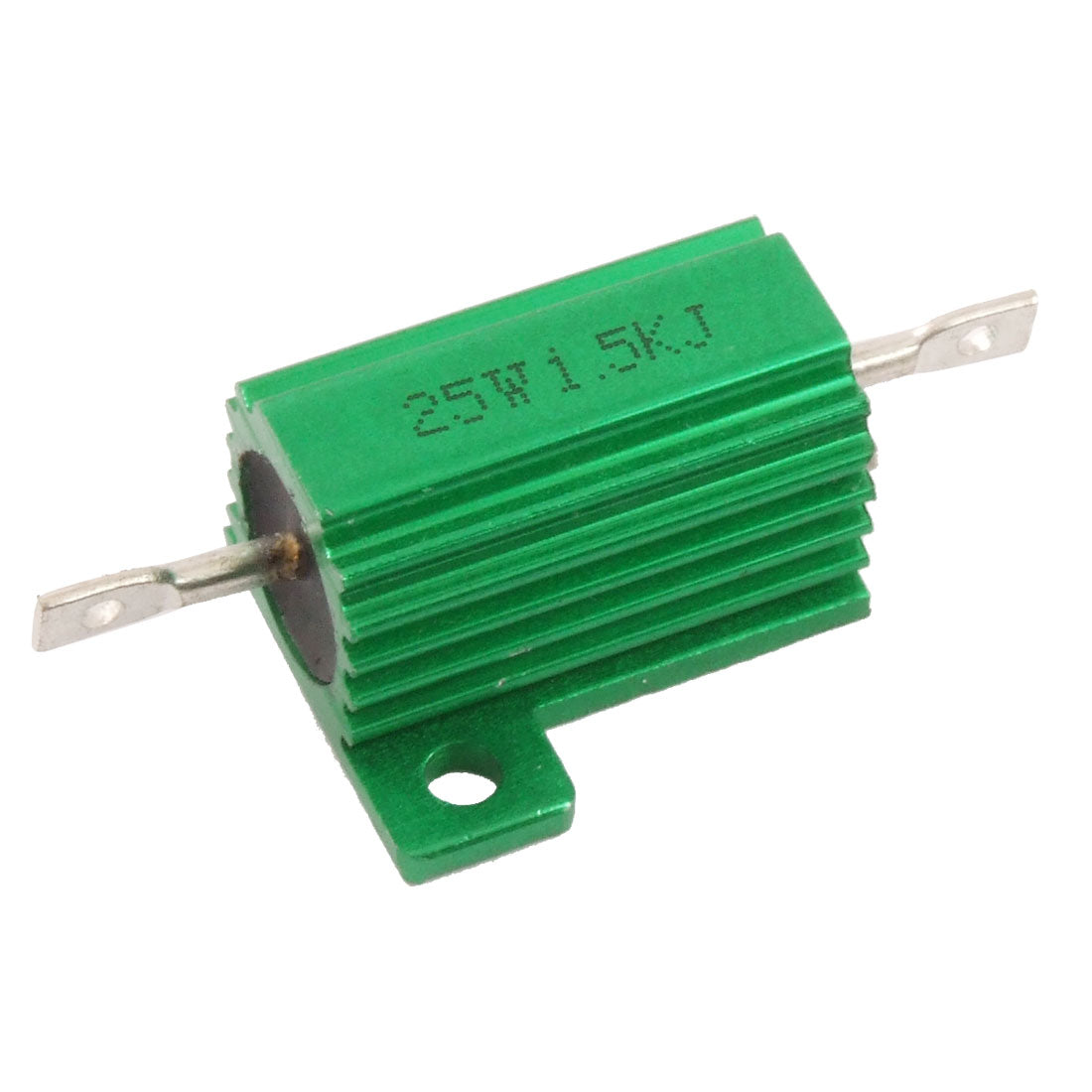uxcell Uxcell Green 25 Watt 1.5K Ohm 5% Aluminum Housed Wire Wound Resistor