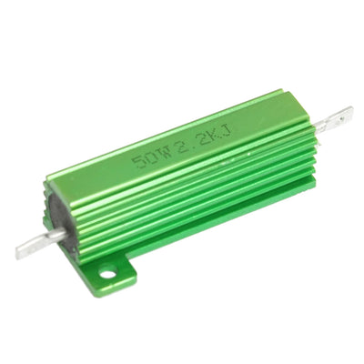 uxcell Uxcell 50W 2.2K Ohm Screw  Mounted Aluminum Housed Wirewound Resistor Green