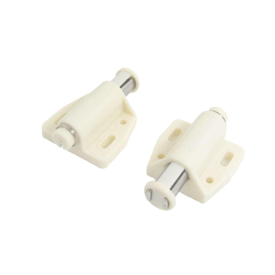 Harfington White Plastic Magnetic Chest Cabinet Door Stopper 2 Pcs