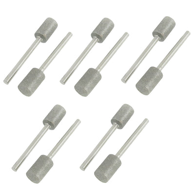 Harfington 8mm Diameter Cylindrical Head Diamond Mounted Point 10pcs