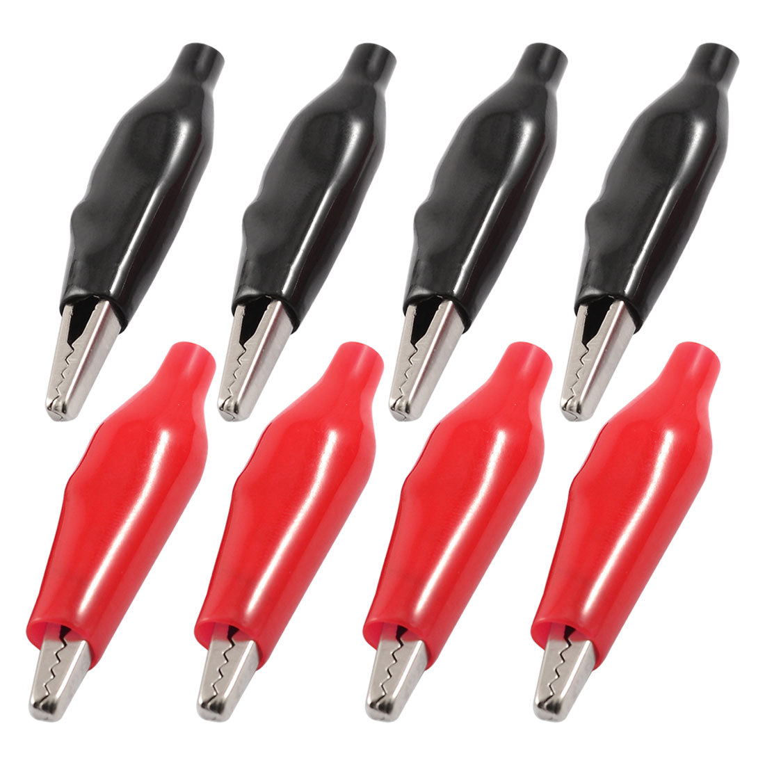 Harfington Plastic Cover Test Probe Alligator Clips 45 mm Red/Black
