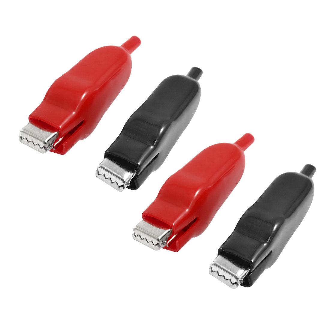 Harfington 6pcs Plastic Boot Test Clamp Battery Alligator Clips Clamps 80mm