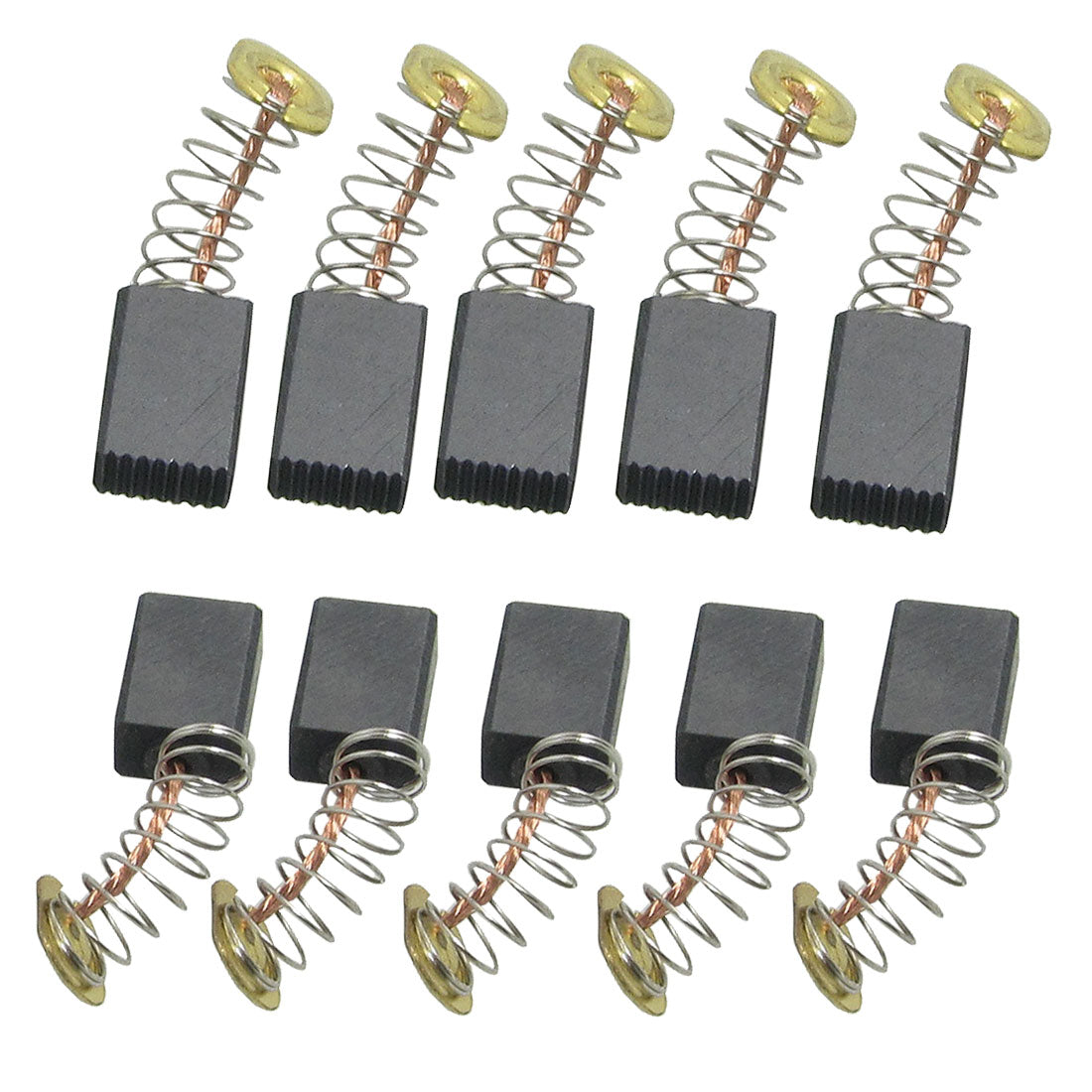 Harfington 10pcs Spring Type Electric Drill Motor Carbon Brushes 12.5mm×9mm×6mm