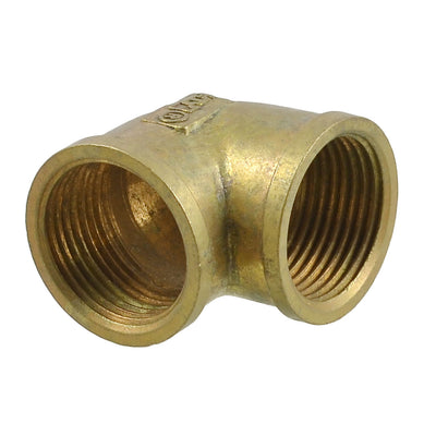 Harfington Brass 3/4"×3/4" F/F 90 Degree Equal Female Elbow Water Pipe Coupler Connector