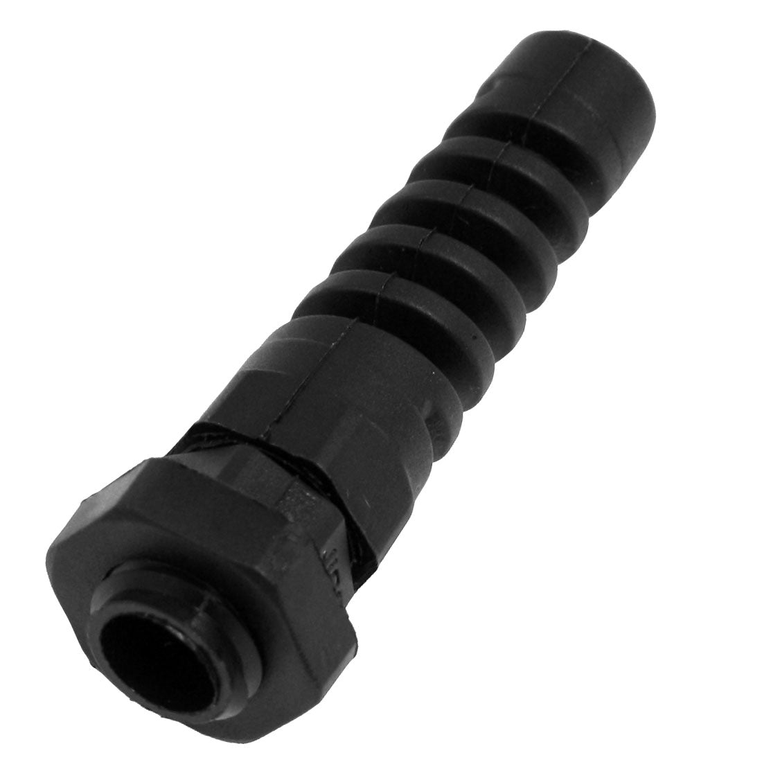 Harfington 5mm Long Thread Black Plastic PG7 Waterproof IP67 Cable Joints