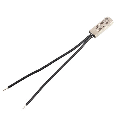 Harfington Bimetal Temperature Switch Thermostat 55C N.C KSD9700 Thermal Protector