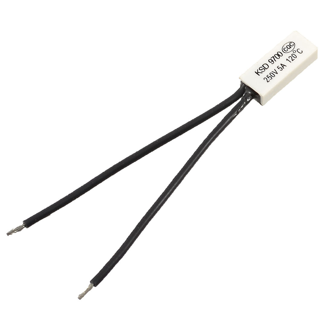 Harfington KSD9700 2 Wired 120 Celsius Temperature Switch Thermostat Normal Close NC Plastic