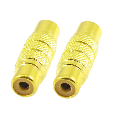 uxcell Uxcell 2 x Female to Female RCA AV Audio Video Coupler Cable Adapter